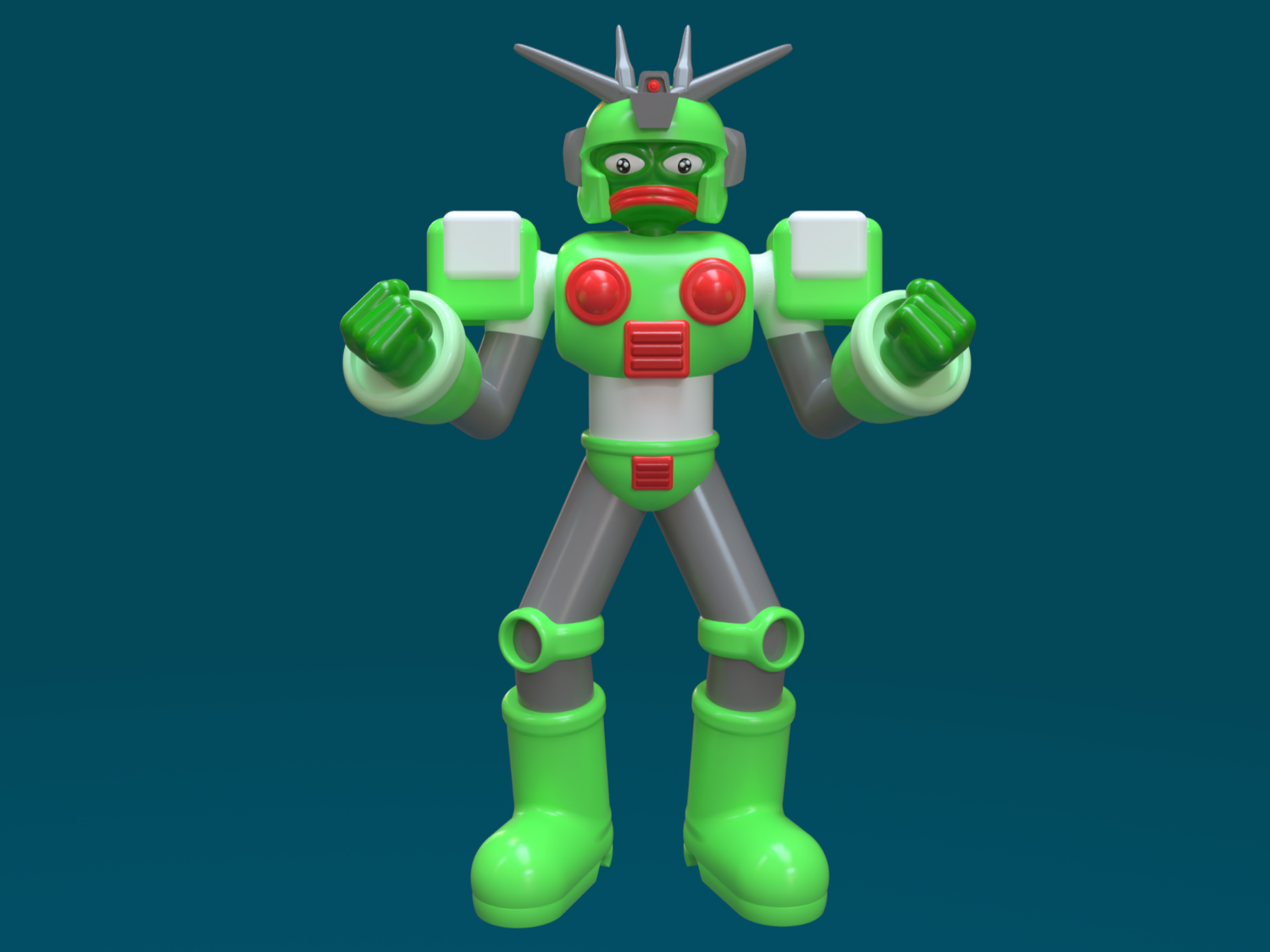 Pepe Mecha - TrialDesigner | Nexprint: Free 3D Model Downloads