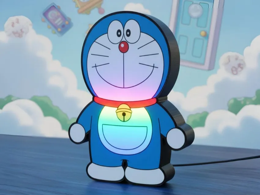 Doraemon Lightbox Lamp - Gotham3d | Nexprint: Free 3D Model Downloads