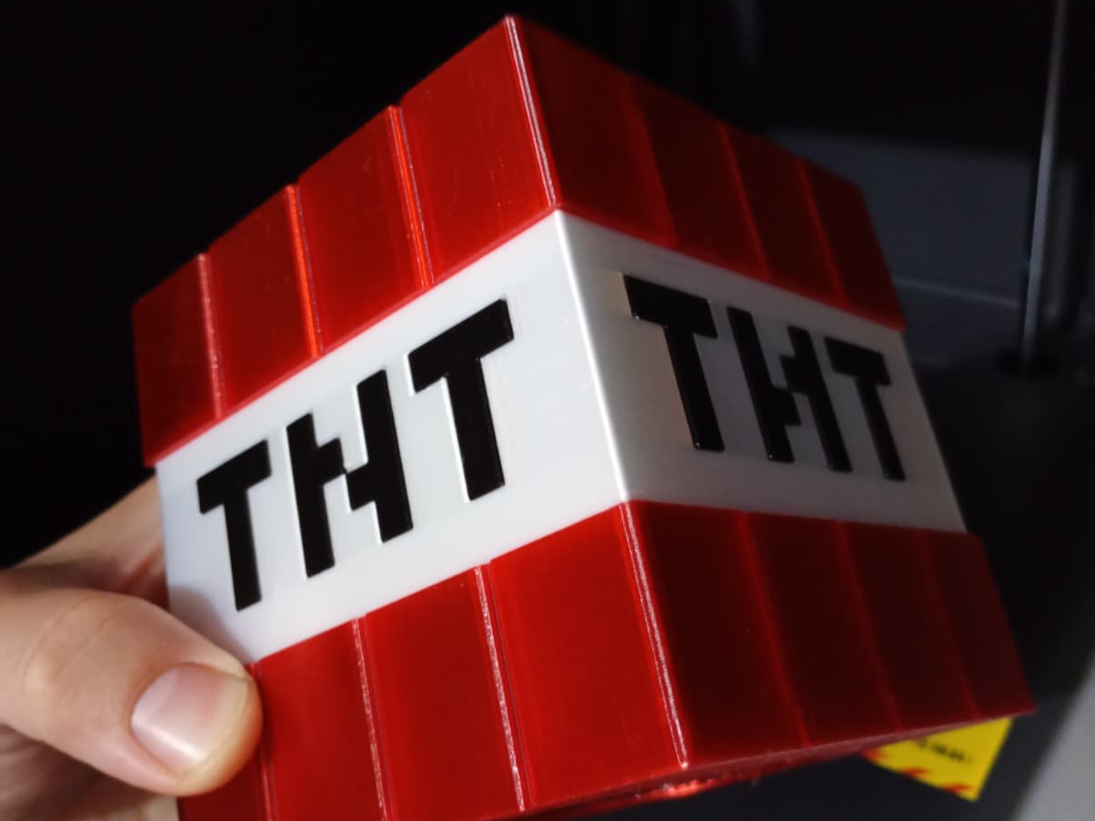 Minecraft Tnt Lettering Minecraft TNT Piggy Bank - Sirb_Claudiu | Nexprint: Free 3D Model Downloads