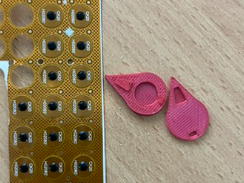 Nfc Pin Micro NFC Pin (8mm x 1mm chip) - Urbantek | Nexprint: Free 3D Model ...