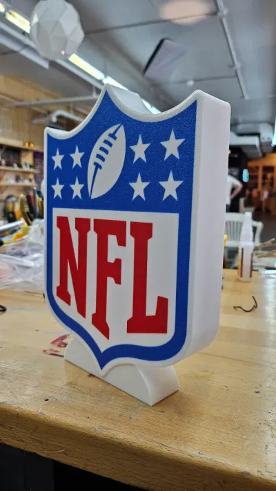 NFL Led Lightbox - BluePrint3d | Nexprint: Free 3D Model Downloads