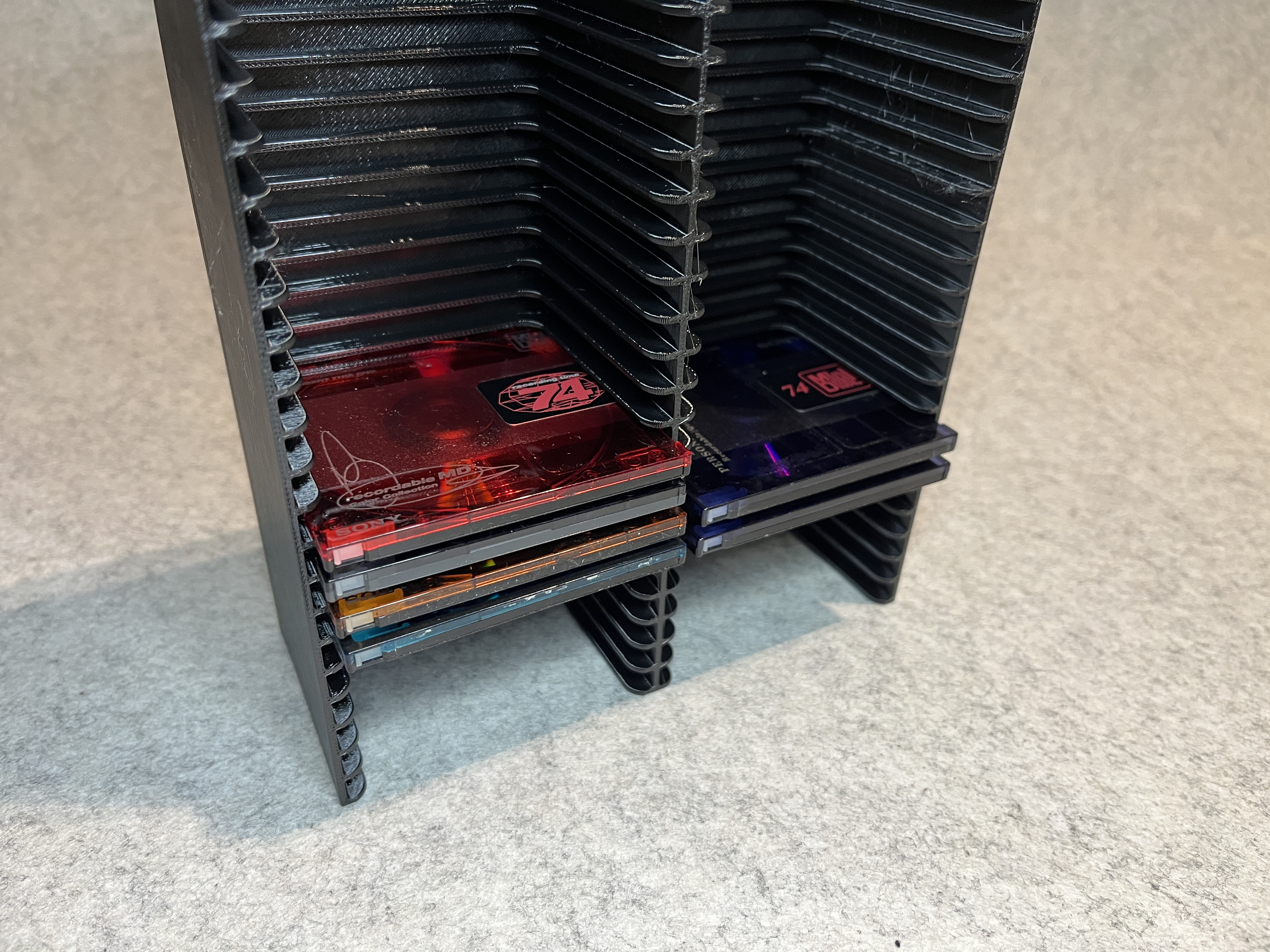 MiniDisc wall holder storage - NextPrint 3D Model | 3Drop
