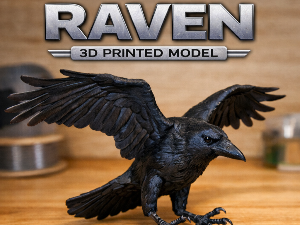 RAVEN – 3D Printed Model - NOVEMBERTIME86 | Nexprint: Free 3D Model ...