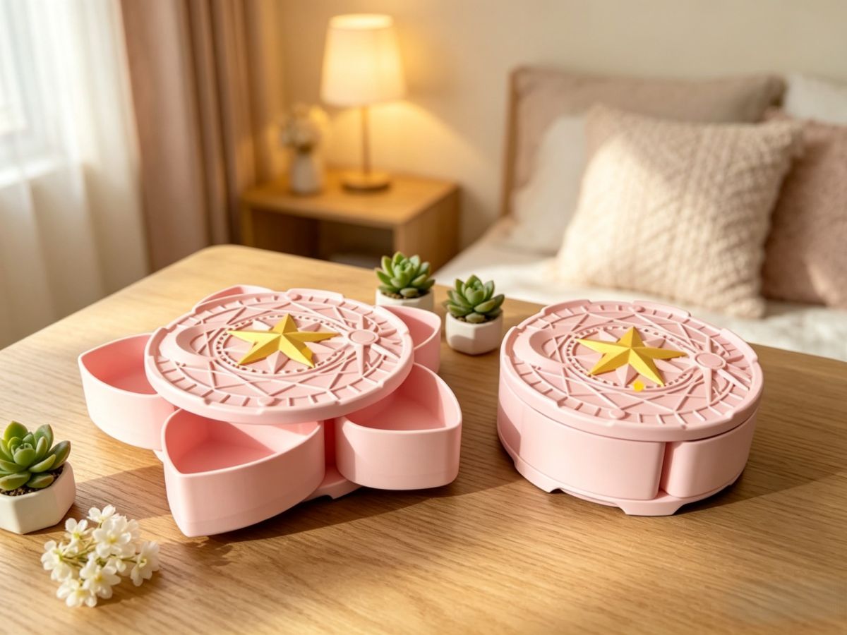 Sakura Magic Rotating Jewelry Box, Accessory Box, Storage Box