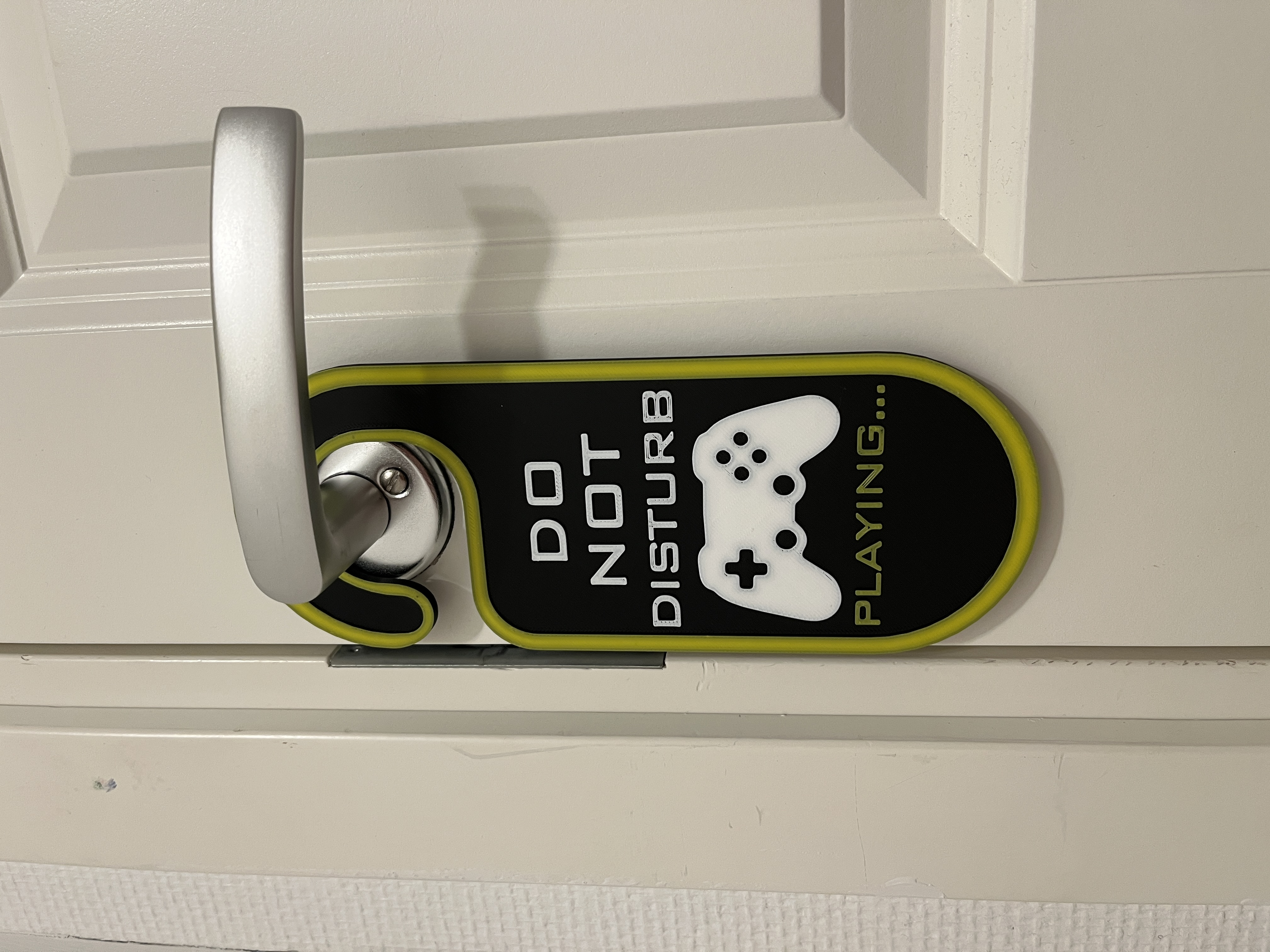 Gaming door hook Do Not Disturb - NextPrint 3D Model | 3Drop