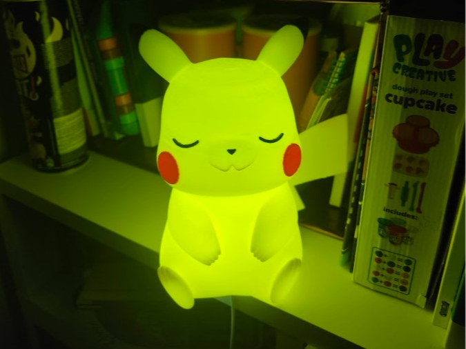 Pikachu Lamp Led kit 001 or LED strip - GlitchMaker | Nexprint: Free 3D ...