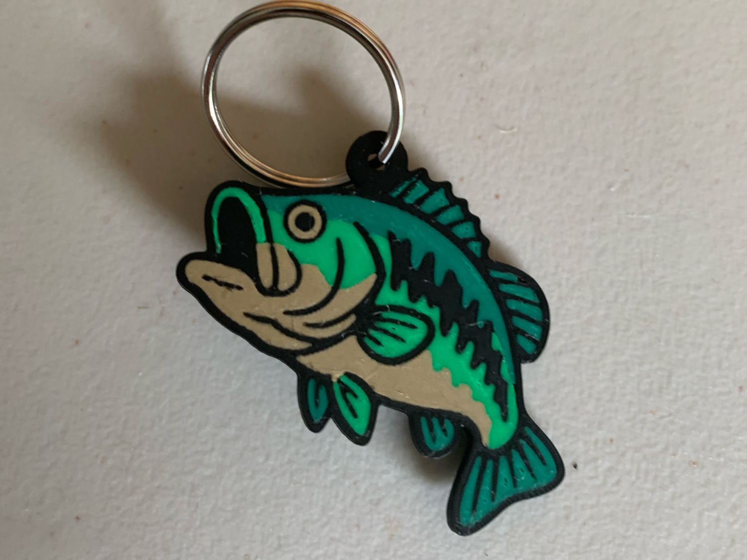 Largemouth bass keychain - tmcp | Nexprint: Free 3D Model Downloads