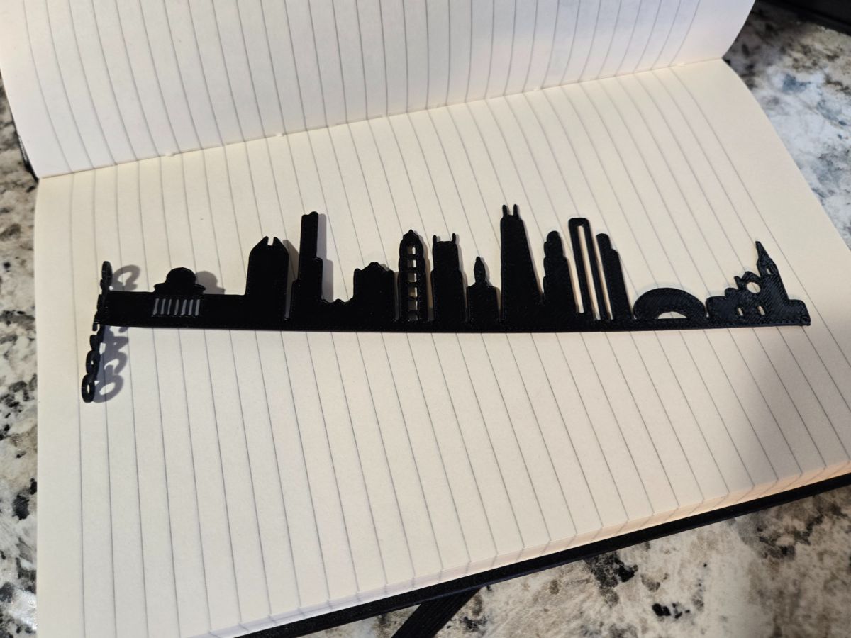 chicago bookmark - NicWe | Nexprint: Free 3D Model Downloads
