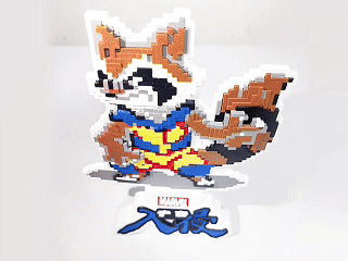 Pixel Rocket Racoon Rocket Raccoon – Marvel – Pixel Art Standing Sign - 白玉京 | Nexprint ...