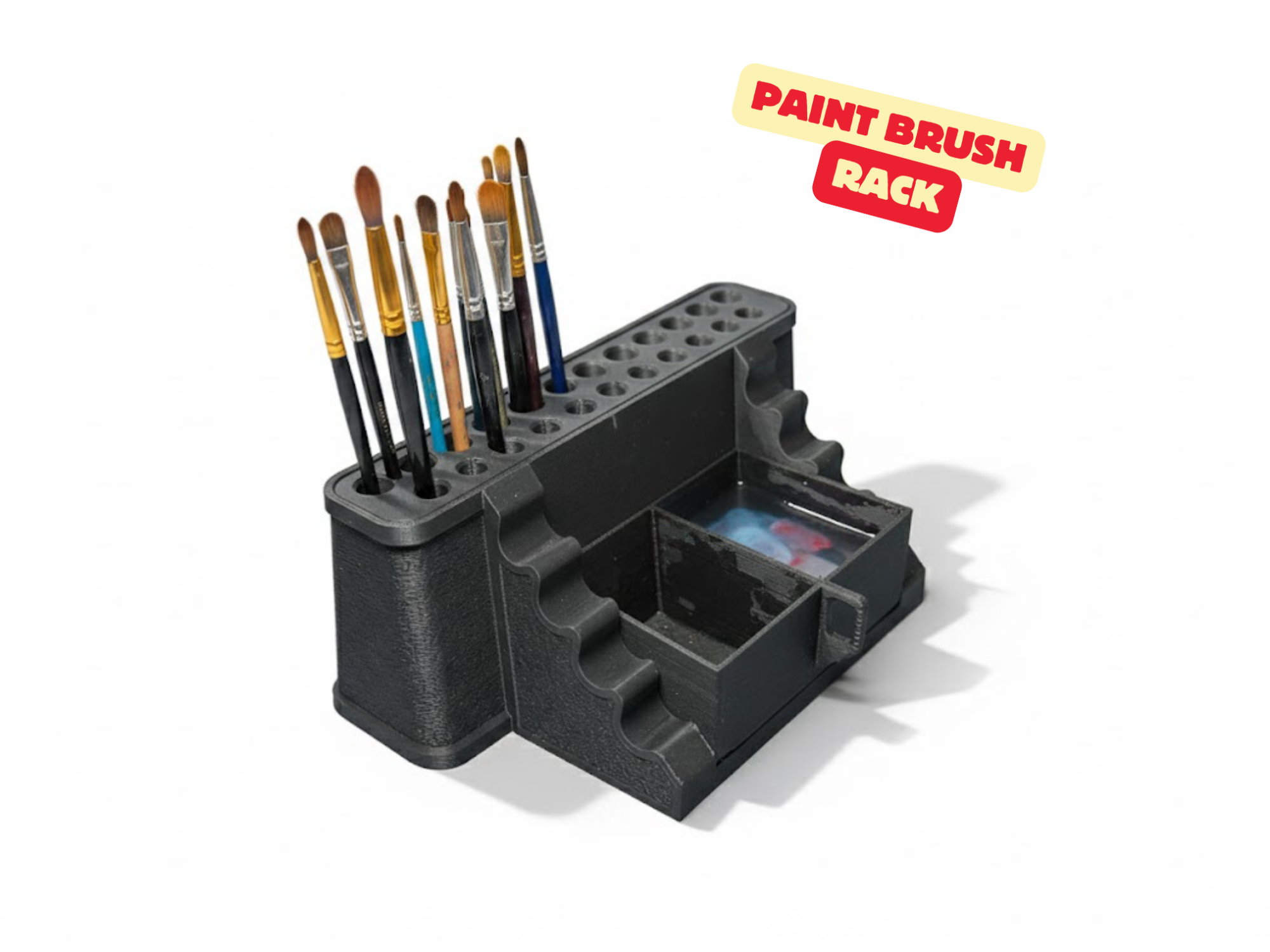 PAINT BRUSH RACK - NextPrint 3D Model | 3Drop