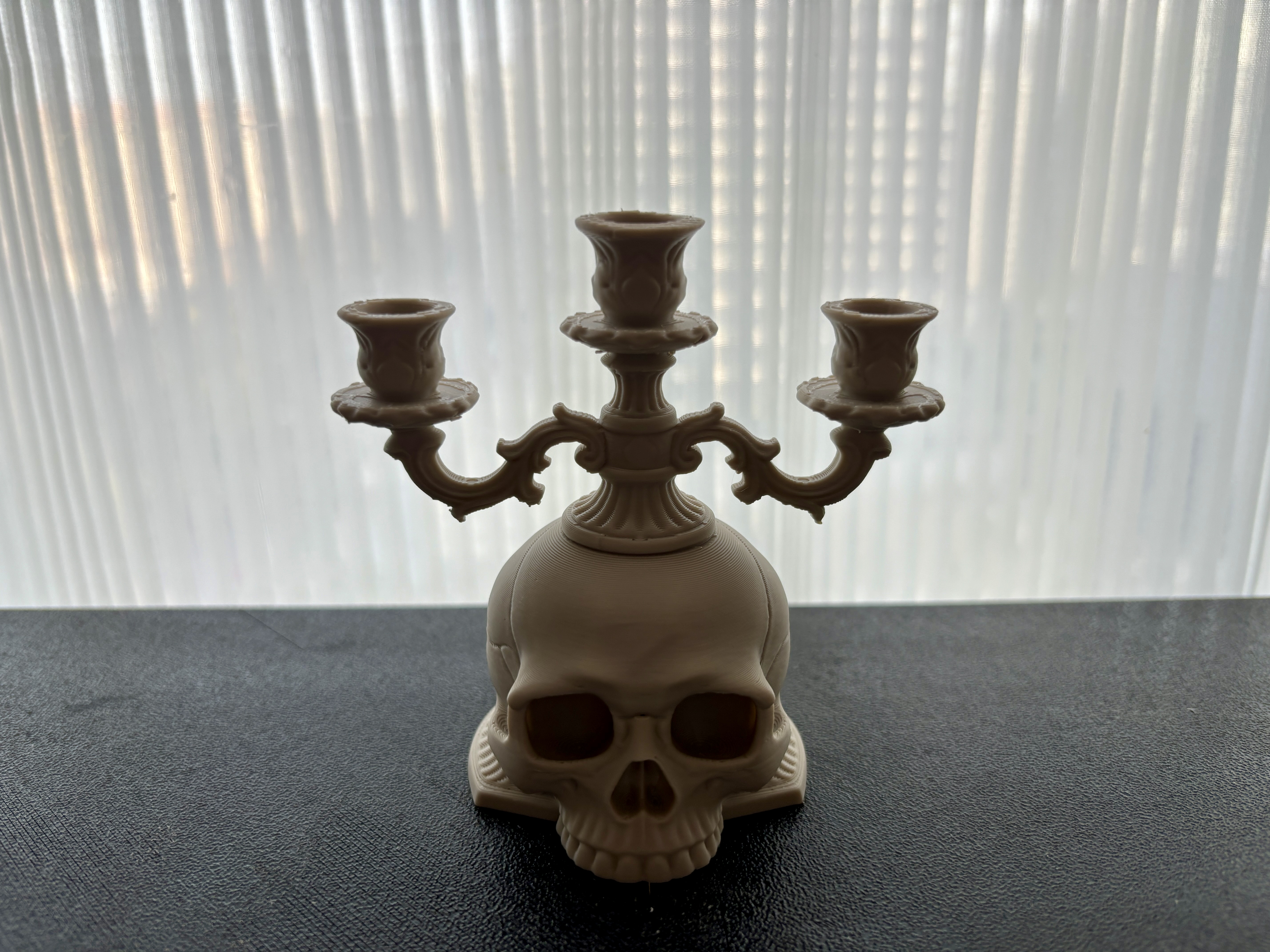 暗黑系骷髅头烛台- NextPrint 3D Model | 3Drop