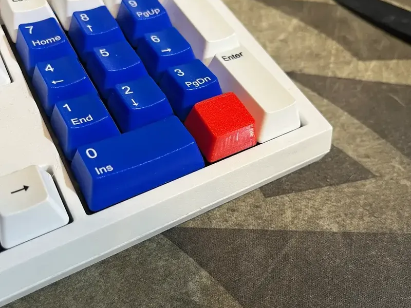 Minimalist Flat Keycap - Retttty | Nexprint: Free 3D Model Downloads