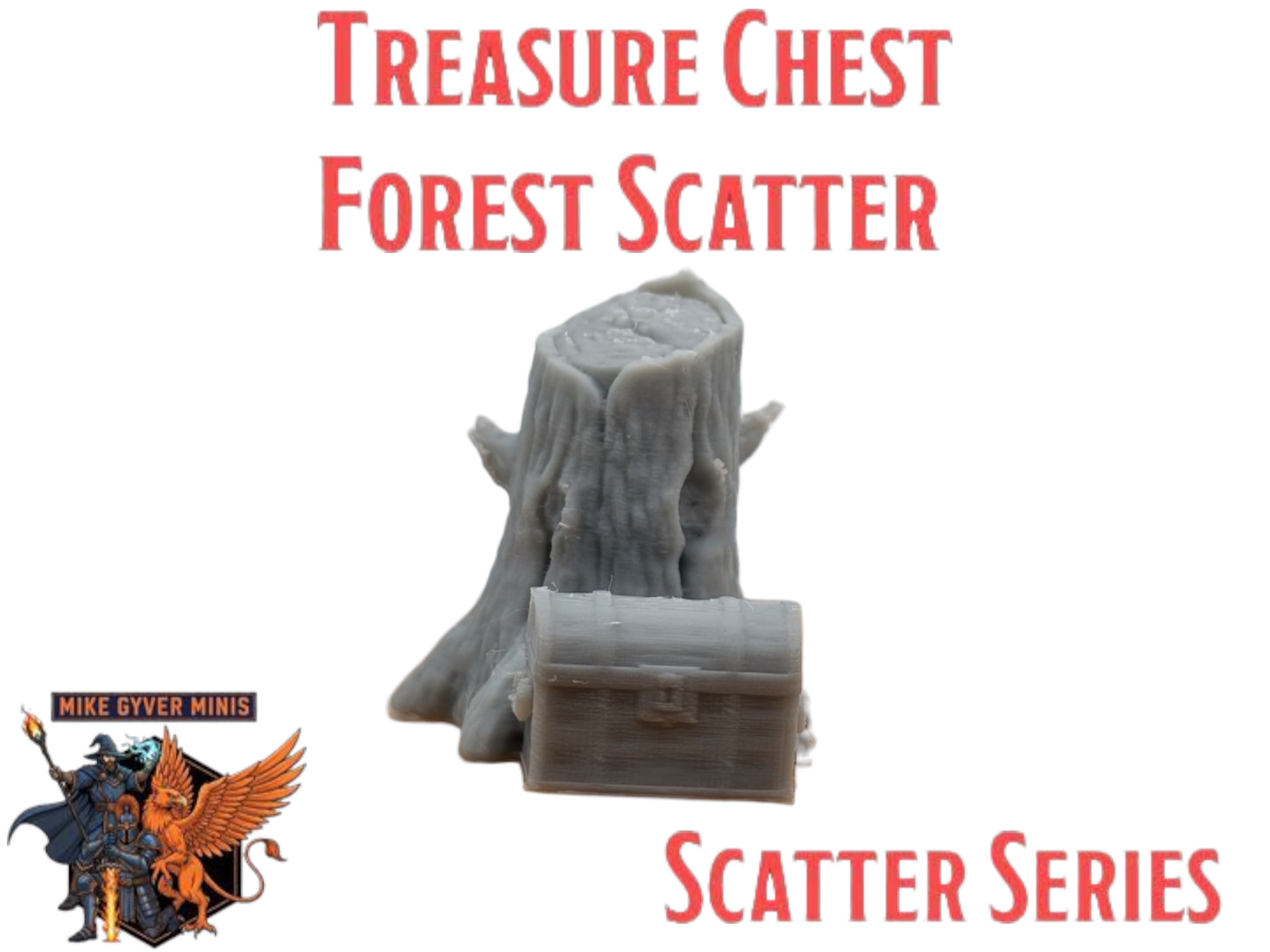 DnD TTRPG Treasure Chest Forest Scatter Miniature - MikeGyverMinis ...