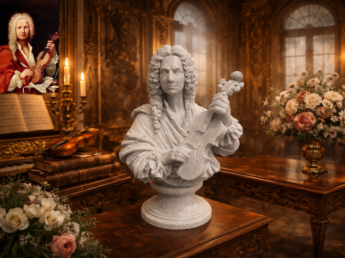 Antonio Vivaldi – Bust with Violin - mairyjulien | Nexprint: Free 3D ...