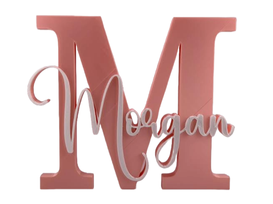 Morgan name tag sign canvas ornament - MeeToo | Nexprint: Free 3D Model ...