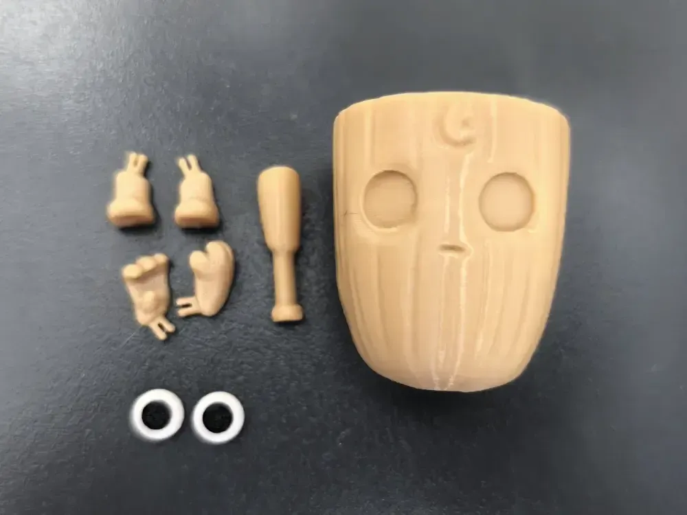 Q-Style Shan Hai Jing Wooden Stick Figure Keychain (Fully Articulated ...