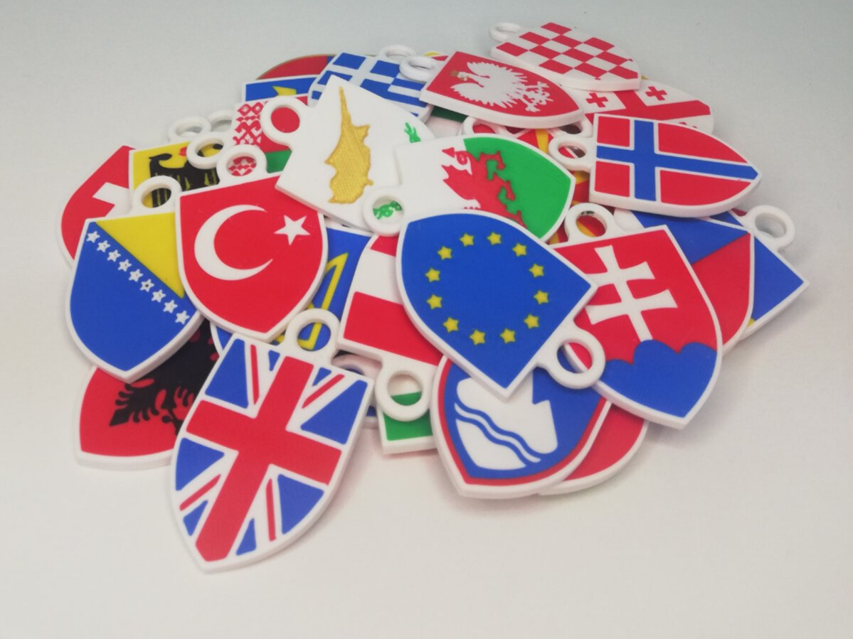 European Keychain European Union Keychain - Kubino4 | Nexprint: Free 3D Model Downloads