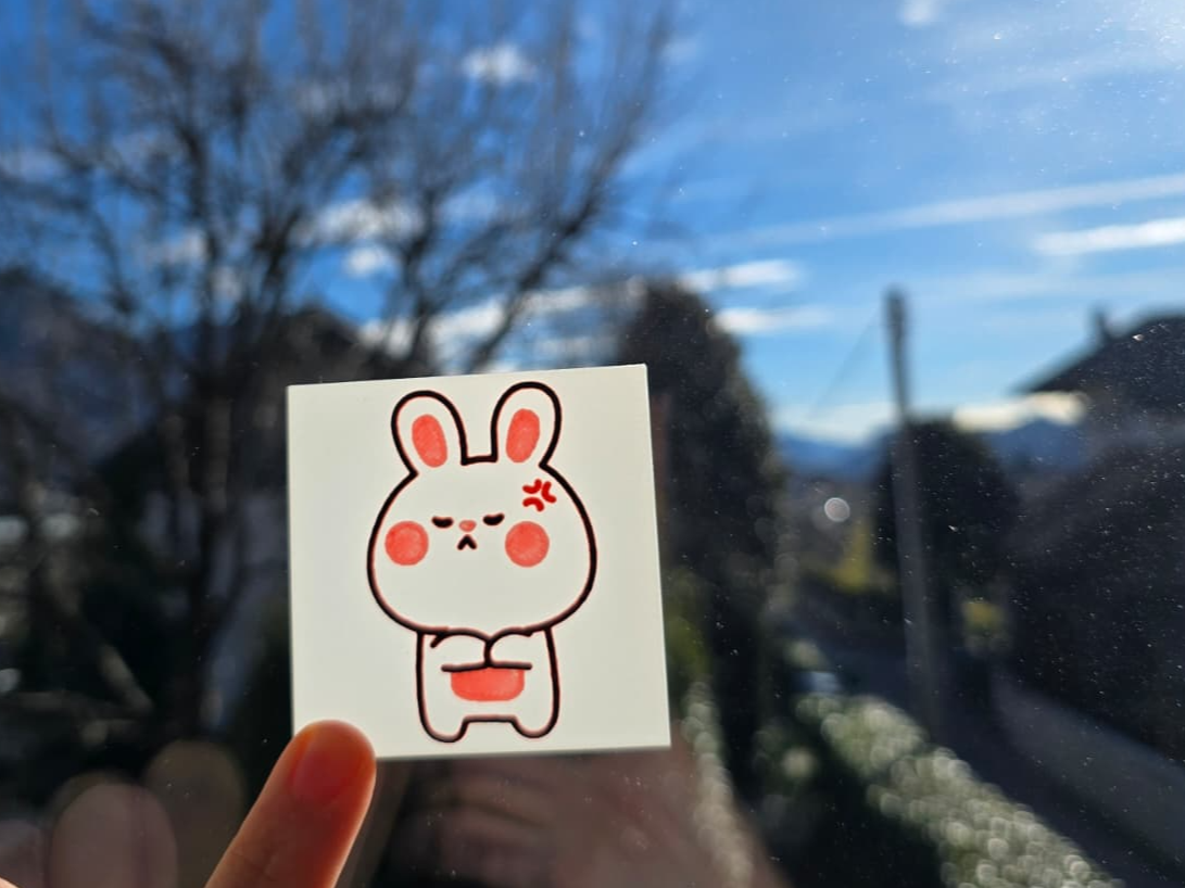 Cute Angry Sticker [Bunny] (NO AMS needed) - CarlZ | Nexprint: Free 3D ...