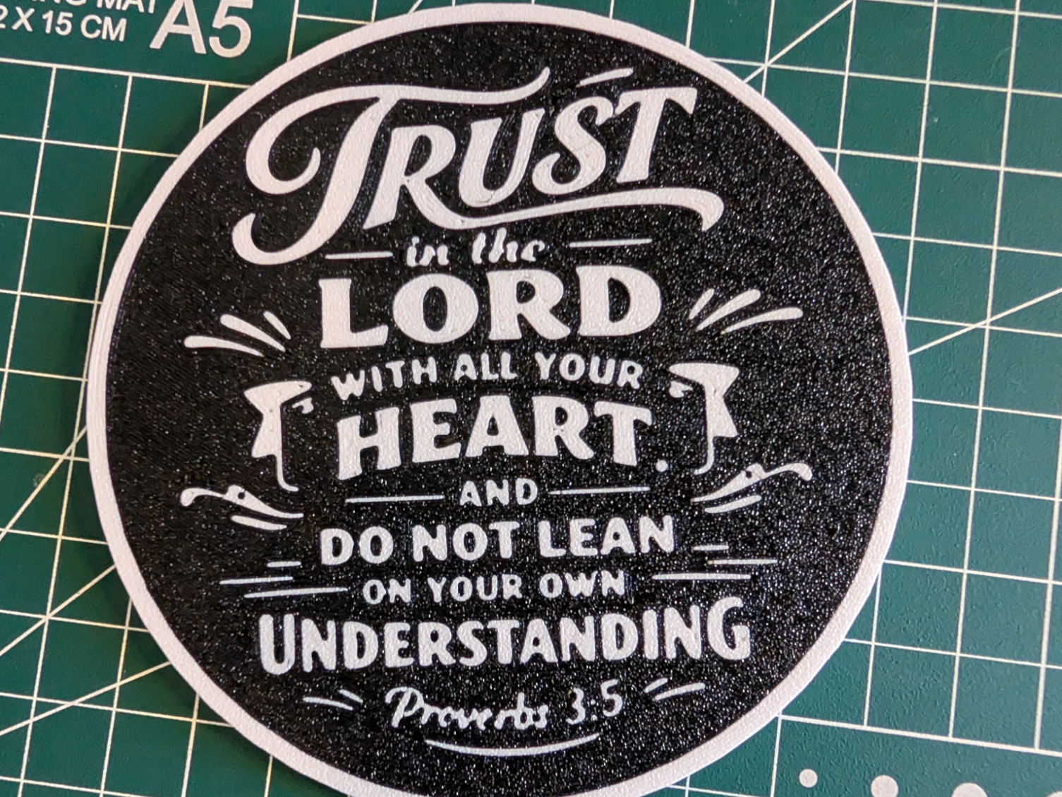 COASTER PROVERBS 3:5 - Cr33pnD3a7h | Nexprint: Free 3D Model Downloads