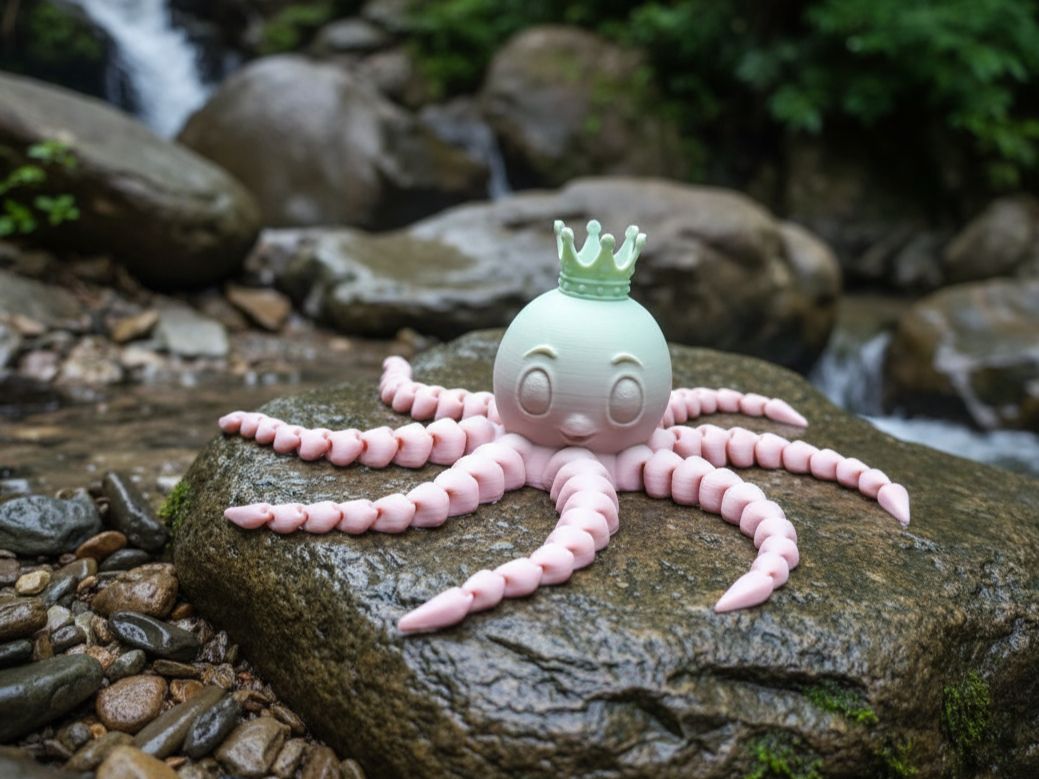 Princess Octopus octopus princess articulated - Home | Nexprint: Free 3D Model Downloads