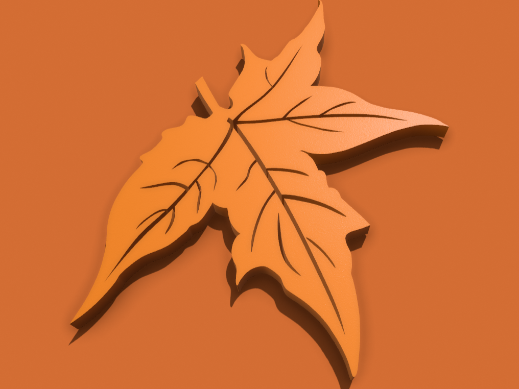 Maple leaf - Liam | Nexprint: Free 3D Model Downloads
