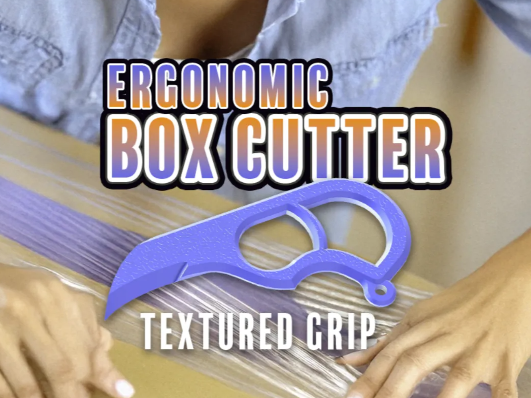 Ergonomic Box Cutter - AskNinjaTom | Nexprint: Free 3D Model Downloads