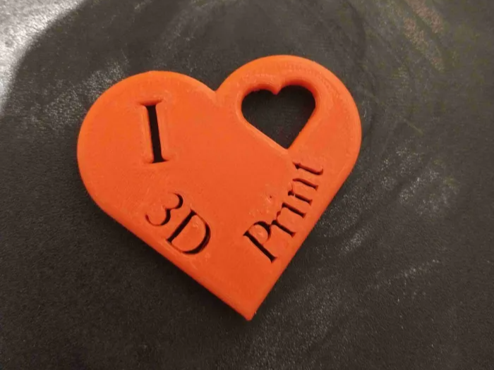 I Love 3D Print Fridge Magnet - NextPrint 3D Model | 3Drop