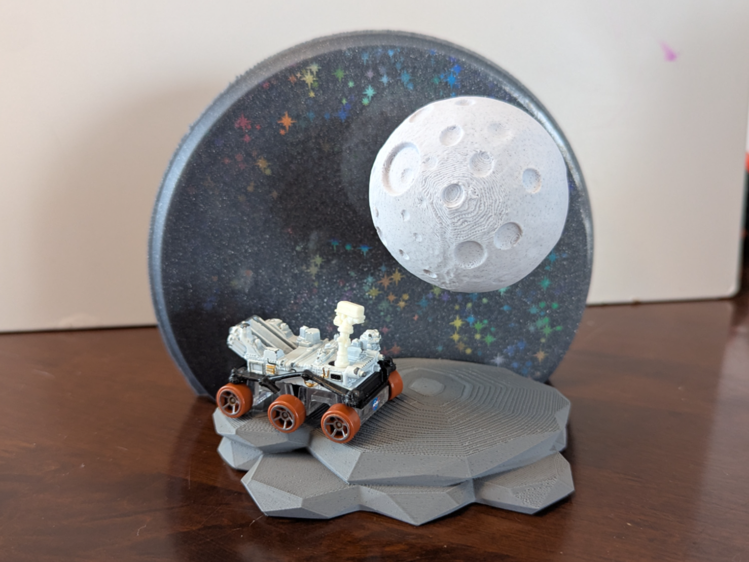MoonShot - Space theme diorama - NextPrint 3D Model | 3Drop