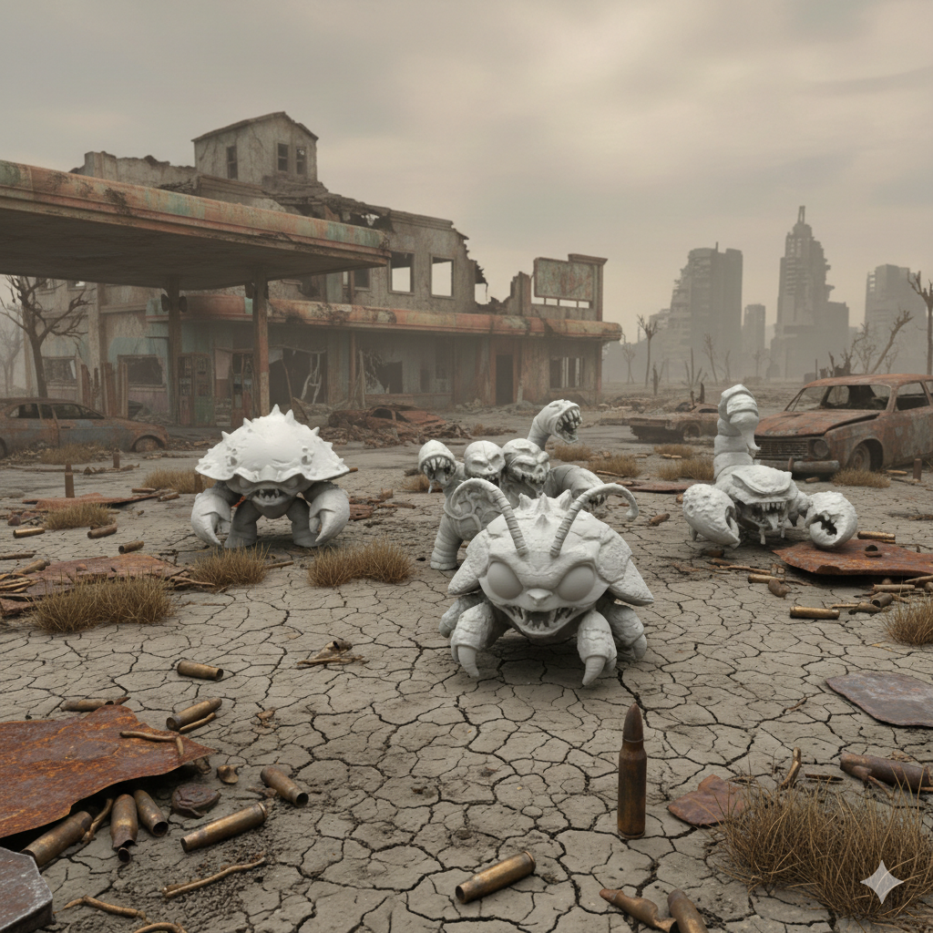 Radroach Artist Fallout Chibi Monsters - Cute Wasteland Beasts Radroach - NextPrint 3D ...